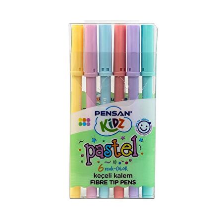 Keçeli Kalem 6 Lı Pastel Renkler Pensan Pastel Keçeli Kalem 1 Paket