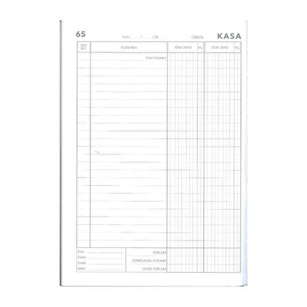 Kasa Defteri Siyah 20x28 160 Yaprak 1 Adet Artlantis Hesap Defteri 20*28 160 Yaprak 1 Adet