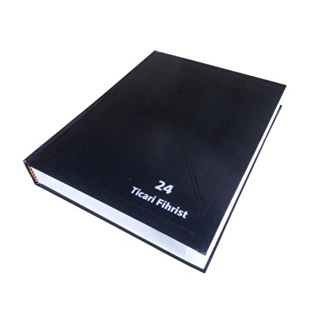 Fihrist Ticari 24'lü 16x23 Siyah Cilt Bezli 1 Adet Artlantis Ticari Firhist Siyah 16*23