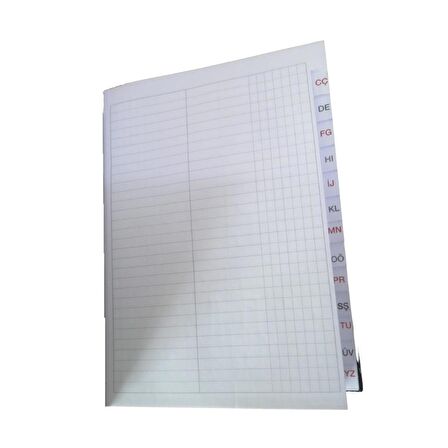 Fihrist Ticari 24'lü 16x23 Siyah Cilt Bezli 1 Adet Artlantis Ticari Firhist Siyah 16*23