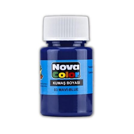 Kumaş Boyası Tişört Çanta Tekstil Boyası 30 ml 1 Adet Nova Color Kumaş Boyası 1 Adet