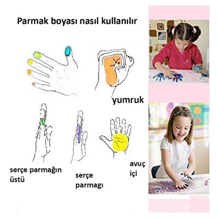 Parmak Boyası 6 Renk 1 Paket Südor 6 Lı Parmak Boyası 1 Paket