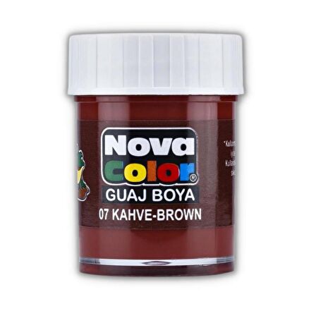 Guaj Boya 25 ml Tek Renk 1 Adet Nova Color Su Bazlı 25 ml Guaj Boya 1 Adet