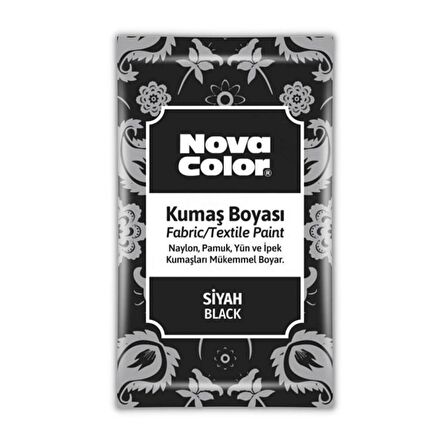 Kumaş Boyası Toz 12 gr 1 Adet Nova Color Toz Kumaş Boyası Kot Pantalon Gömlek Tişört Tekstil Kumaş Boyası 1 Adet