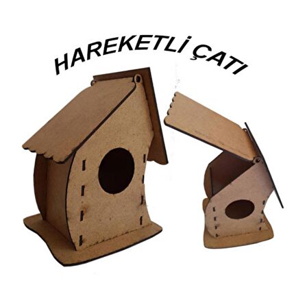 Kuş Evi Ahşap Boyama Seti 1 Paket Arlantis Kendin Yap Kuş Evi Bahçe Dekoru Boyanabilir 1 Paket