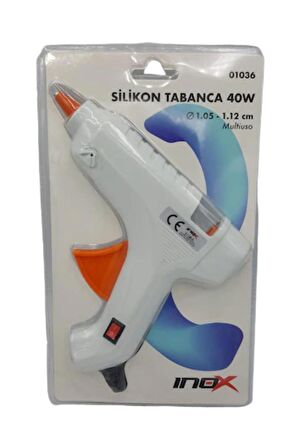 Silikon Tabancası 40 W Küçük Boy Beyaz Renk 1 Adet Silikon Tabanca