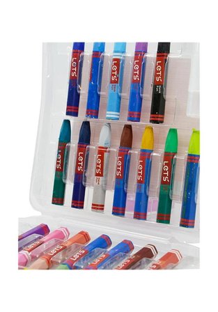 Pastel Boya Plastik Çantalı 24'Lü 1 Paket Lets Pastel Boya Plastik Çantalı 24 Lü 1 Adet