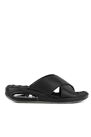 Muya 32234 Antares Çapraz Bant Siyah Kadın Terlik