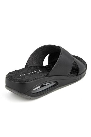 Muya 32234 Antares Çapraz Bant Siyah Kadın Terlik