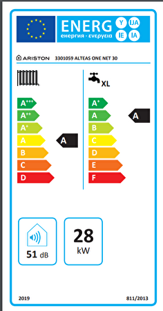 Ariston Alteas One Net 30/30 Kw (26.000 Kcal) Tam Yoğuşmalı Kombi