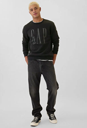 Gap V-Lw Dp Fleece Gap Logo 542214 Erkek Sweatshirt