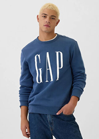 Gap V-Lw Dp Fleece Gap Logo 542214 Erkek Sweatshirt