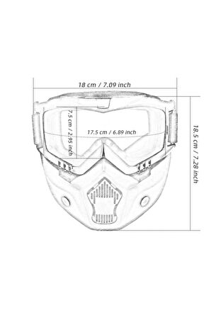 TEX710 JET MASKE BİSİKLET-MOTORSİKLET-KAYAK ÇOK AMAÇLI MASKE