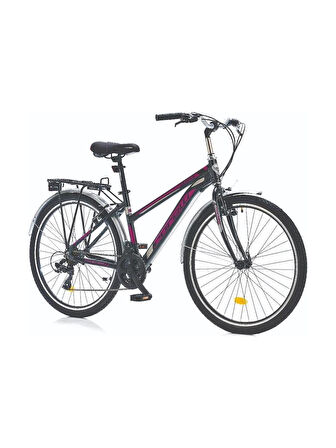 Corelli Schule 26 Jant 21 Vites 41CM Kadro Siyah / Fuşya Kadın Şehir Bisikleti