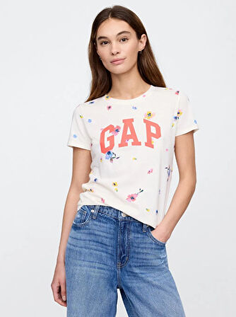 Gap Logo T-Shirt V-Ss Logo Classic Tee Kadın 729555015 Tişört