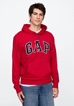 Gap V-Frch Ft Herıtage Logo Po Snl - 868460007 Erkek Kapüşonlu Sweatshirt