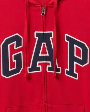 Gap V-Frch Ft Herıtage Logo Po Fz - 868454002 Erkek Kapüşonlu Fermuarlı Sweatshirt