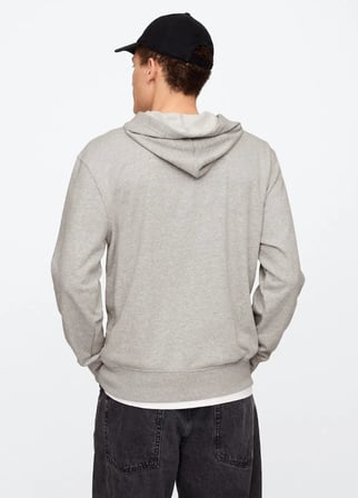Gap V-Frch Ft Herıtage Logo Po Fz - 868454009 Erkek Kapüşonlu Fermuarlı Sweatshirt