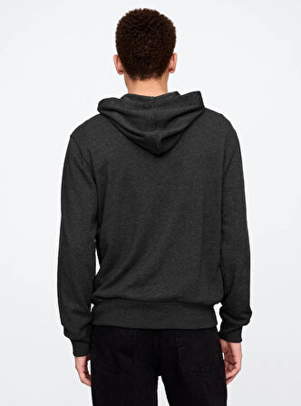 Gap V-Frch Ft Herıtage Logo Po Fz - 868454012 Erkek Kapüşonlu Fermuarlı Sweatshirt