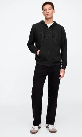 Gap V-Frch Ft Herıtage Logo Po Fz - 868454002 Erkek Kapüşonlu Fermuarlı Sweatshirt
