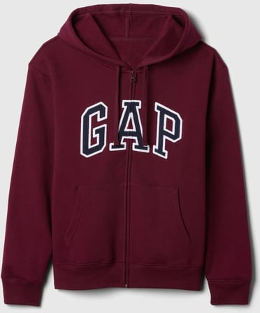 Gap V-Gap Logo Fleece Herıtage Fz Hd 678782 Hoodie Kapüşonlu Fermuarlı Kadın Sweatshirt