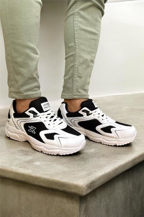 Unisex Su İtici Spor Ayakkabı BEYAZ SİYAH