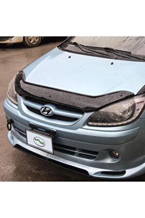 Hyundai Getz Ön Kaput Koruma Rüzgarlığı 3mm Akrilik (abs) Parlak Siyah Deflektör 2006-2011