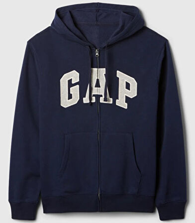 Gap V-Heritage Gap Logo Fz 851516 Erkek Kapüşonlu Fermuarlı Sweatshirt