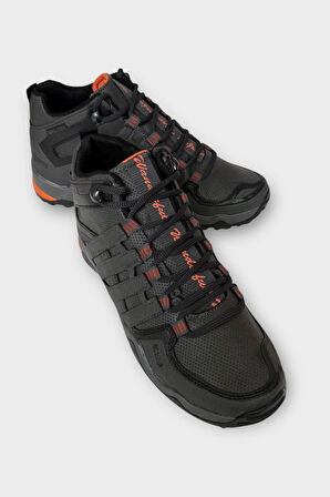 Erkek Kışlık Trekking Spor Bot FÜME - ORANJ