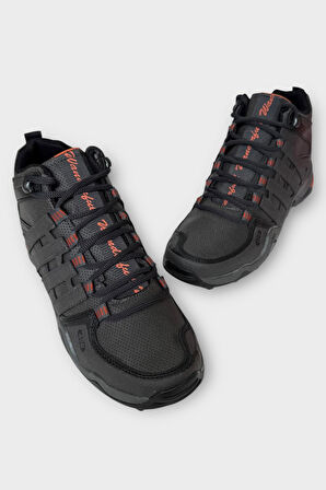 Erkek Kışlık Trekking Spor Bot FÜME - ORANJ