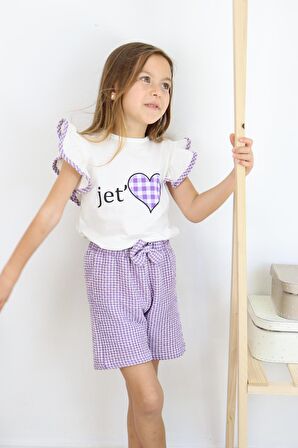 Jet Love Baskılı İkili Takım