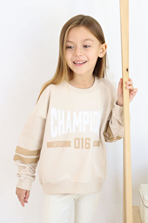 Champions Baskılı Sweat