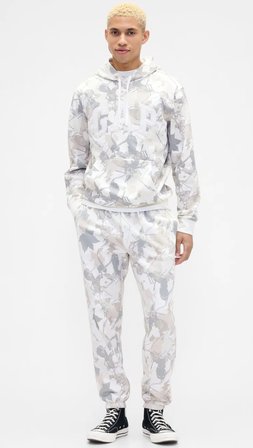 Gap 821659 Relaxed Kamuflaj Logo Jogger Erkek Eşofman Altı