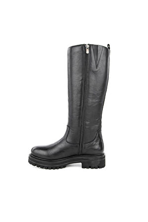 Muya Chadwick 6 Nokta Anatomik Taban Topuk Dikeni Fermuarlı Hakiki Deri Kadın Çizme