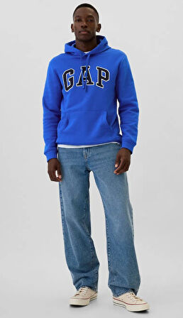 Gap V-Heritage Gap Logo SNL 674148 Erkek Kapüşonlu Sweatshirt