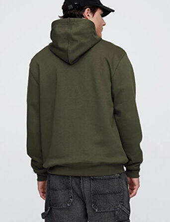 Gap Relaxed Gap Logo Camo Fıll 799757 Erkek Kapüşonlu Sweatshirt