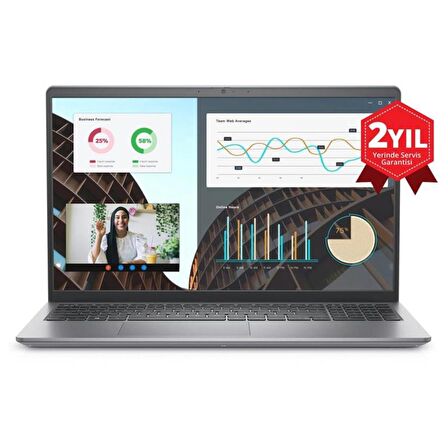 Dell Vostro 3520 N5315PVNB3520U i5 1235U 15.6" 16 GB RAM 512 GB SSD FreeDOS Taşınabilir Bilgisayar