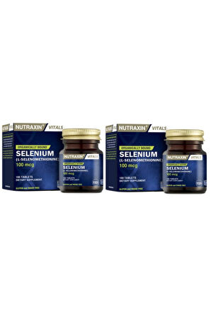 Nutraxin Selenium 100 mcg 100 Tablet 2 Adet