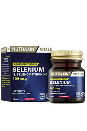Nutraxin Selenium 100 mcg 100 Tablet 2 Adet