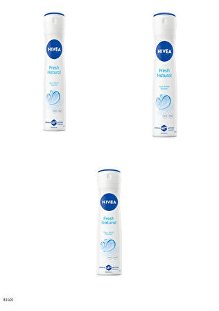 81601 NIVEA Fresh Natural Spray  3 ADET