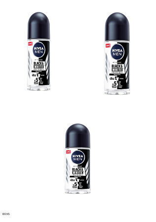 82245 NIVEA MEN BLACK & WHITE ORIGINAL ROLL-ON  3 ADET