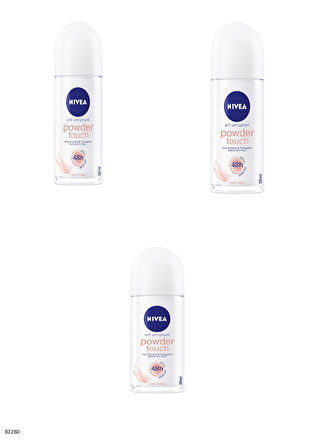 82280 NIVEA POWDER TOUCH ROLL-ON  3 ADET