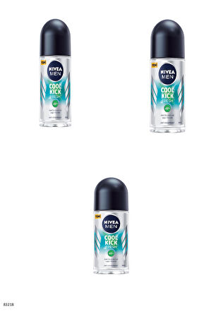 83218 NIVEA MEN COOL KICK FRESH ROLLON  3 ADET