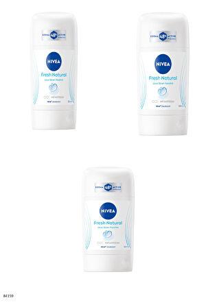 84159 NIVEA FRESH NATURAL STICK DEODORANT  3 ADET