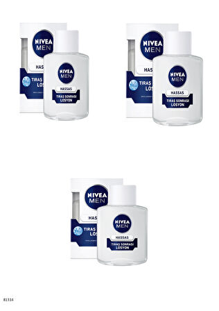 81314 NIVEA MEN HASSAS TIRAŞ SONRASI LOSYON  3 ADET
