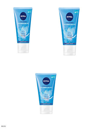 81151 NIVEA CANLANDIRICI TEMİZLEME JELİ  3 ADET