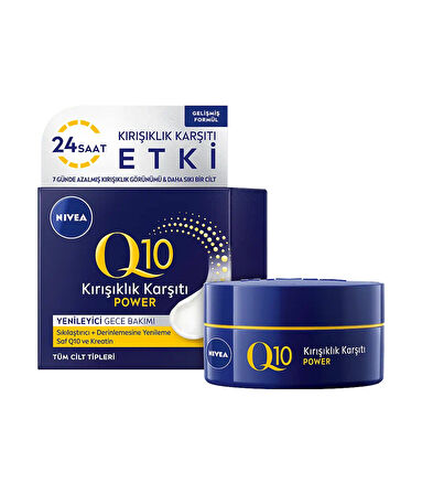 81289 NIVEA Q10 POWER KIRIŞIK KARŞITI GECE KREMİ  3 ADET
