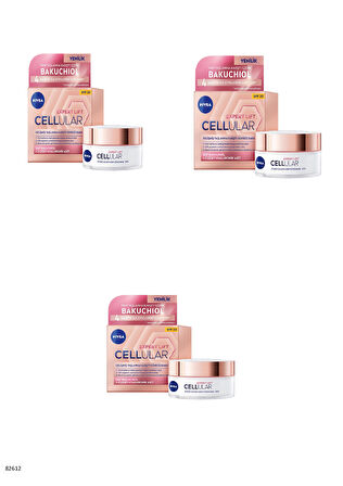 82612 NIVEA CELLULAR EXPERT LIFT YAŞLANMA KARŞITI GÜNDÜZ KREMİ  3 ADET