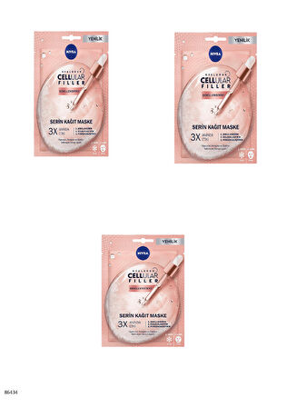 86434 NIVEA Cellular Filler Şekillendirici Serin Kağıt Maske  3 ADET