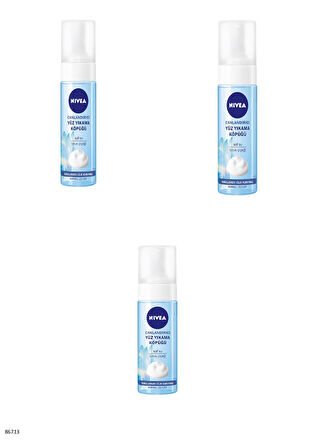 86713 NIVEA CANLANDIRICI YÜZ YIKAMA KÖPÜĞÜ NORMAL CİLTLER  3 ADET